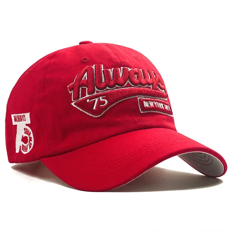 Men’s Cotton Baseball Cap – Casual Outdoor Retro Embroidered Adjustable Hat, Sporty Style