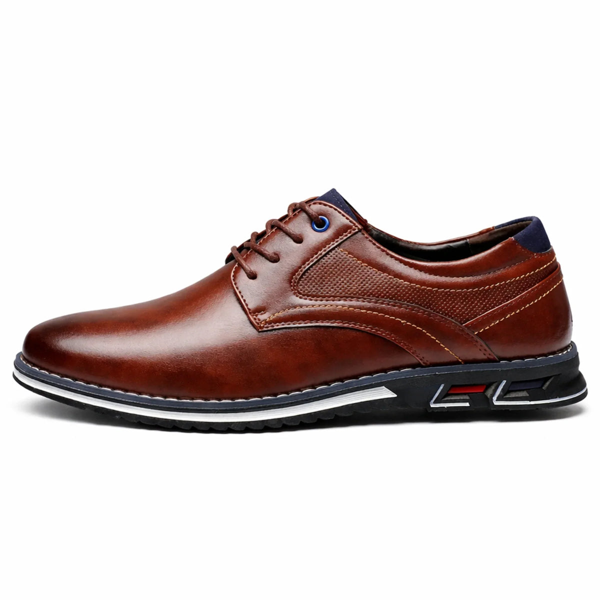 Retro Men’s Leather Dress Shoes – Business and Casual Formal Shoes for Men, Black & Brown, Breathable and Comfortable