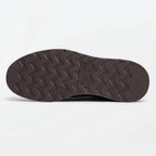 Men’s Retro Low-Top Work Boots – Cow Suede Leather Lace-Up Boots, Chunky Sole, Comfortable Autumn Winter Boots