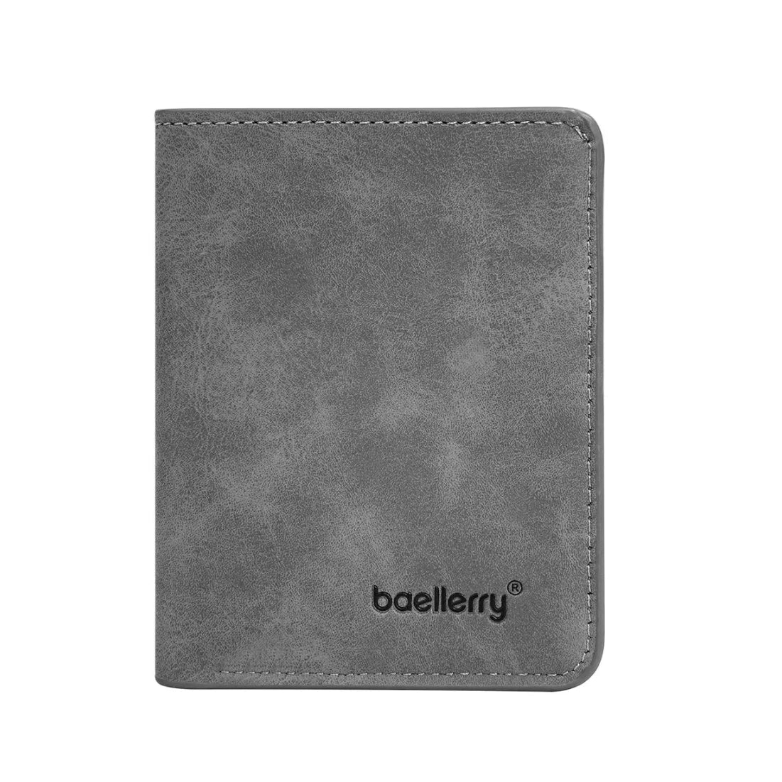 Men’s Slim Leather Wallet – Sanded Finish, Multi Card Holder, Minimalist Compact Short Wallet