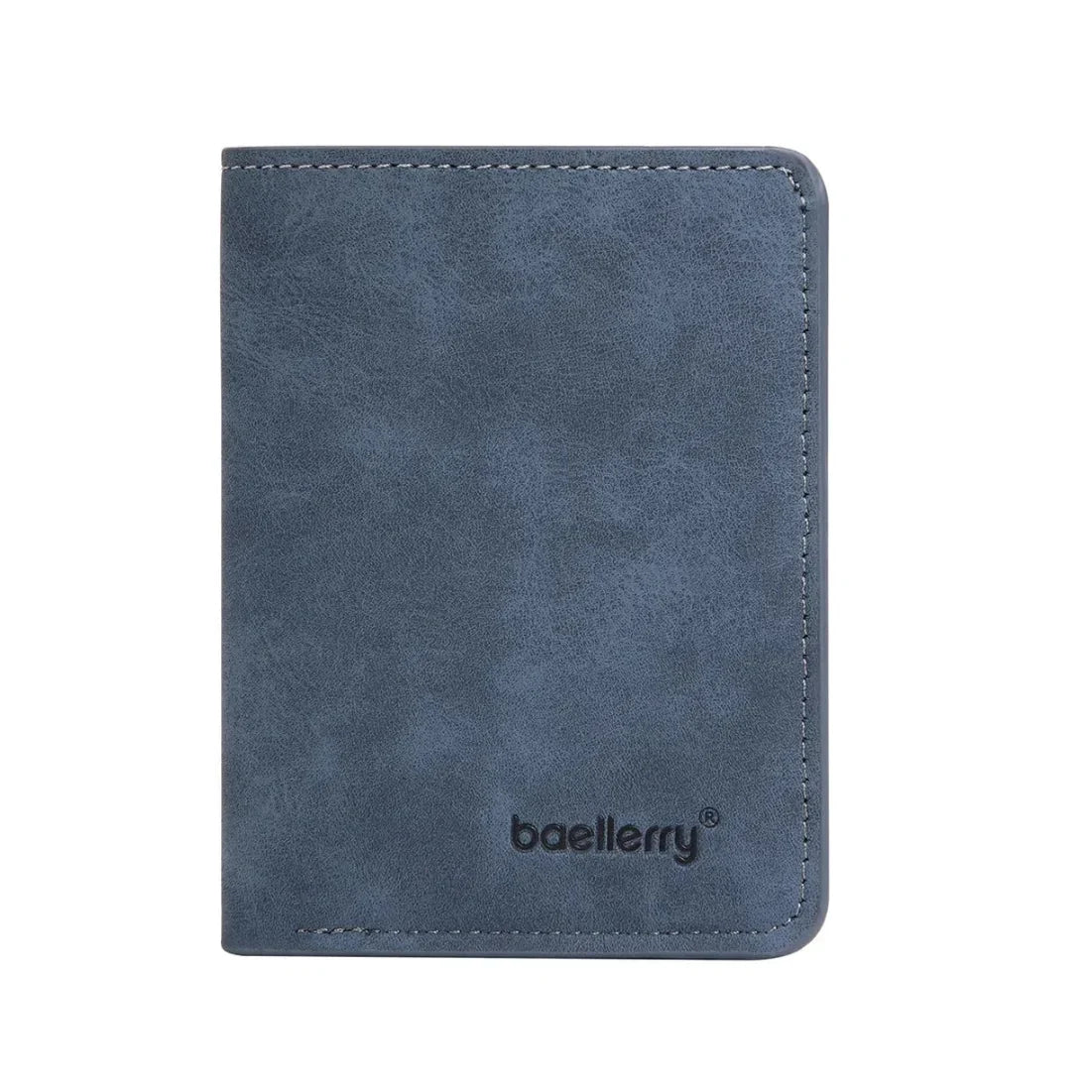 Men’s Slim Leather Wallet – Sanded Finish, Multi Card Holder, Minimalist Compact Short Wallet
