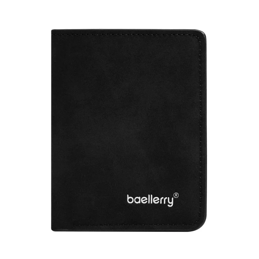 Men’s Slim Leather Wallet – Sanded Finish, Multi Card Holder, Minimalist Compact Short Wallet