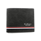 Men’s Short Wallet – Slim PU Leather Wallet with Zipper Coin Pocket, Card Holders, Money Clip, High-Quality Casual Wallet