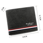 Men’s Short Wallet – Slim PU Leather Wallet with Zipper Coin Pocket, Card Holders, Money Clip, High-Quality Casual Wallet