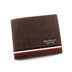 Men’s Short Wallet – Slim PU Leather Wallet with Zipper Coin Pocket, Card Holders, Money Clip, High-Quality Casual Wallet