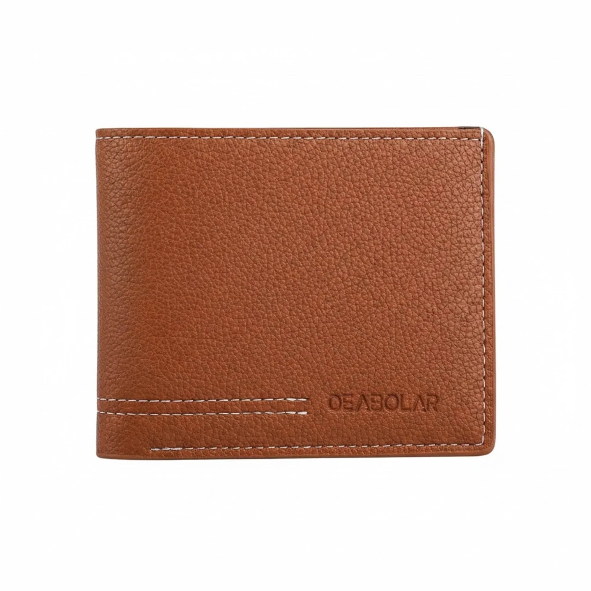 Men’s Slim Leather Wallet – Youth Luxury Short Bifold Card Holder, Minimalist Design