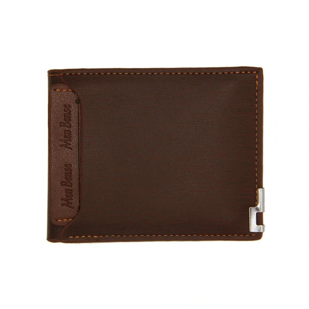 Men’s PU Leather Wallet – Slim Short Billfold Card Holder, Portable Luxury Design
