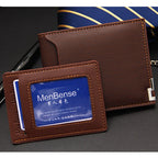 Men’s PU Leather Wallet – Slim Short Billfold Card Holder, Portable Luxury Design
