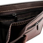 Men’s Slim PU Leather Wallet – Compact Card Holder with Coin Pocket, High-Quality Small Design