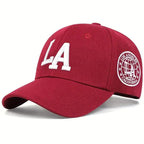 Men’s Snapback Baseball Cap with Letter Embroidery – Adjustable Casual Outdoor Hat for Spring and Autumn with Sun Protection