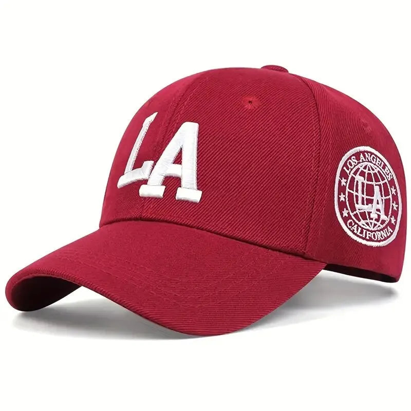 Men’s Snapback Baseball Cap with Letter Embroidery – Adjustable Casual Outdoor Hat for Spring and Autumn with Sun Protection