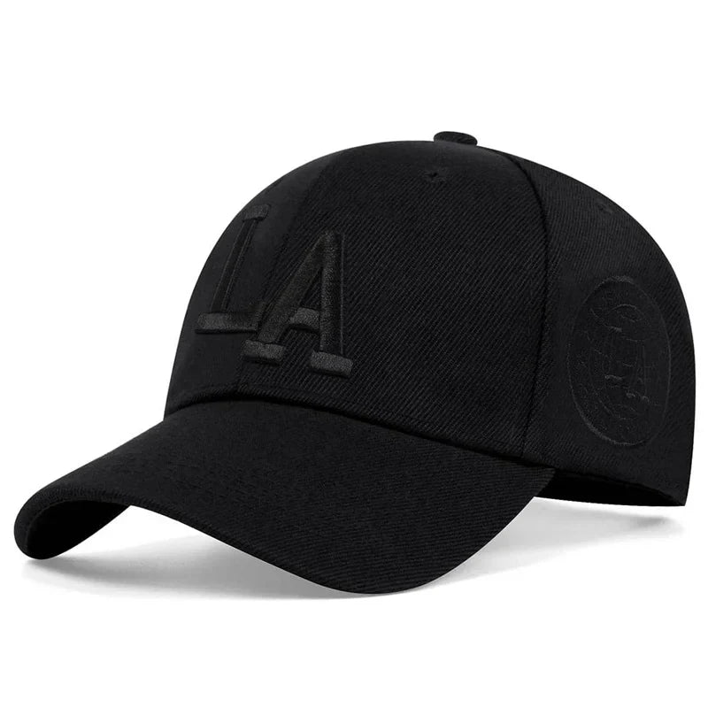 Men’s Snapback Baseball Cap with Letter Embroidery – Adjustable Casual Outdoor Hat for Spring and Autumn with Sun Protection