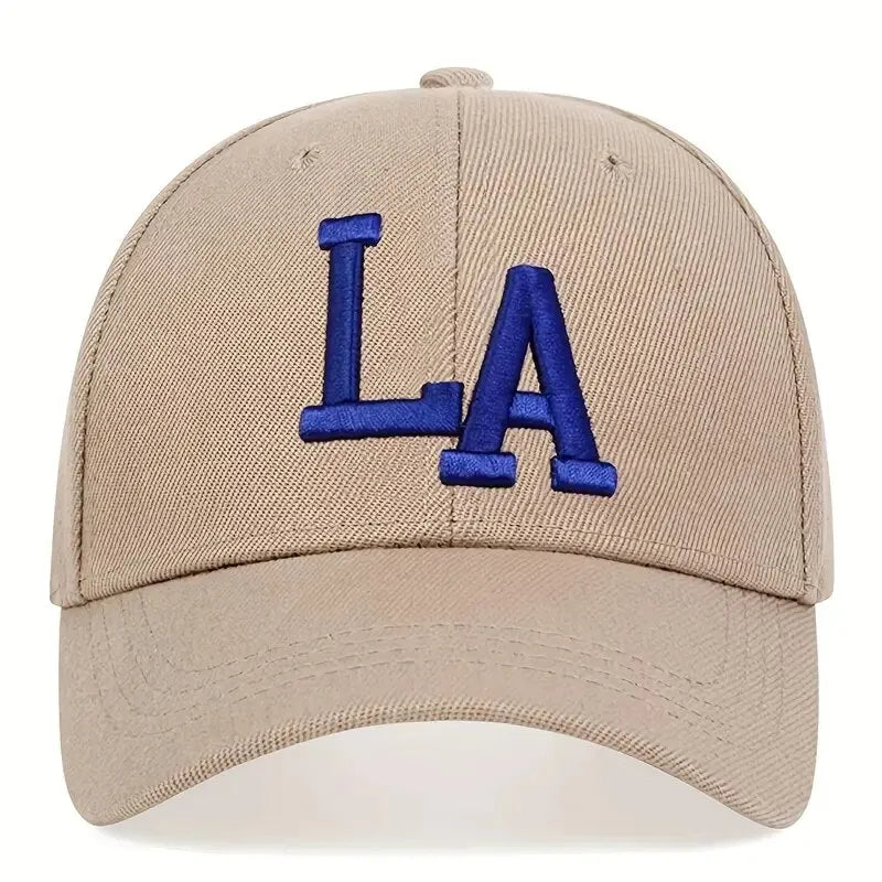 Men’s Snapback Baseball Cap with Letter Embroidery – Adjustable Casual Outdoor Hat for Spring and Autumn with Sun Protection