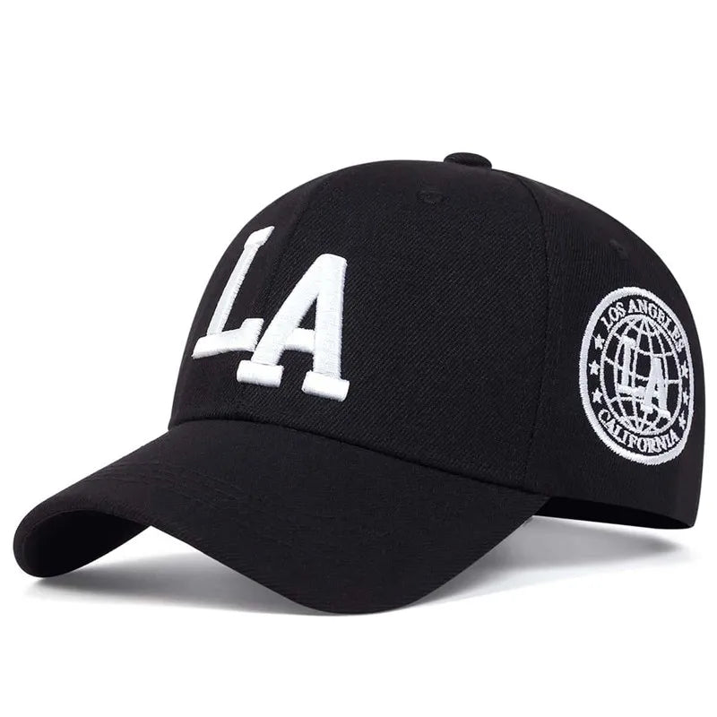 Men’s Snapback Baseball Cap with Letter Embroidery – Adjustable Casual Outdoor Hat for Spring and Autumn with Sun Protection