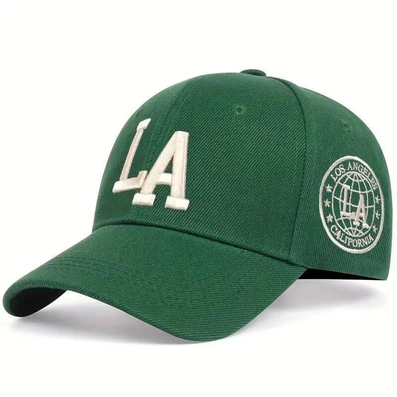 Men’s Snapback Baseball Cap with Letter Embroidery – Adjustable Casual Outdoor Hat for Spring and Autumn with Sun Protection