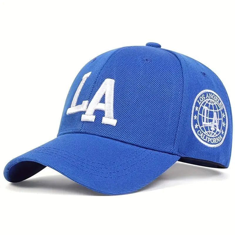Men’s Snapback Baseball Cap with Letter Embroidery – Adjustable Casual Outdoor Hat for Spring and Autumn with Sun Protection