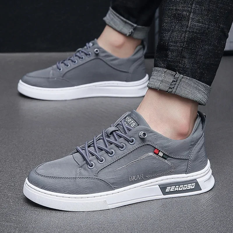 Men’s Casual Canvas Sneakers – Lace-Up Lightweight Summer Shoes