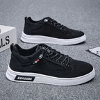 Men’s Casual Canvas Sneakers – Lace-Up Lightweight Summer Shoes
