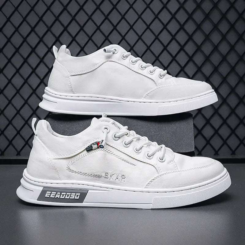 Men’s Casual Canvas Sneakers – Lace-Up Lightweight Summer Shoes