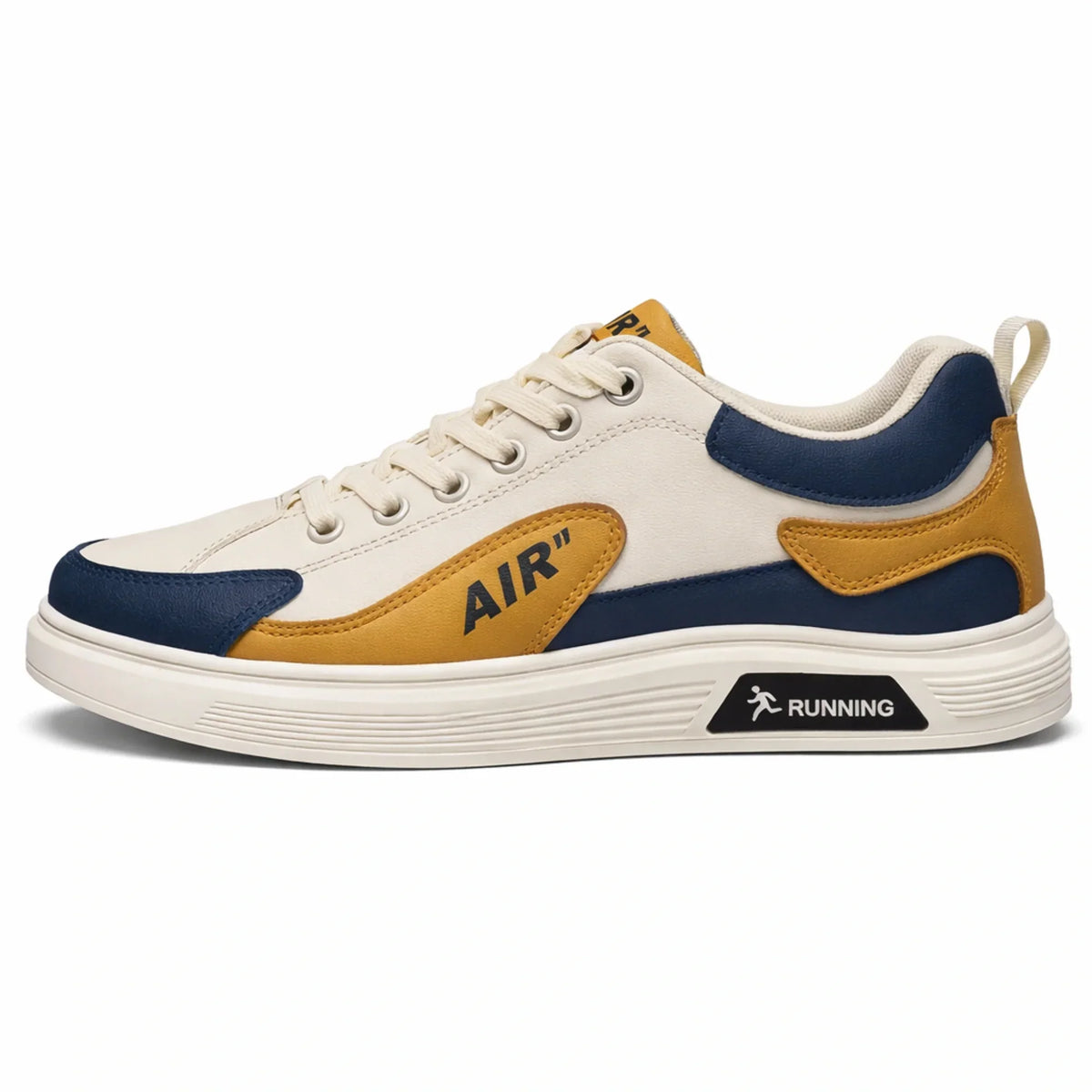 Men’s Sneakers – Leather, Low-Top, Casual and Fashionable, Spring/Autumn