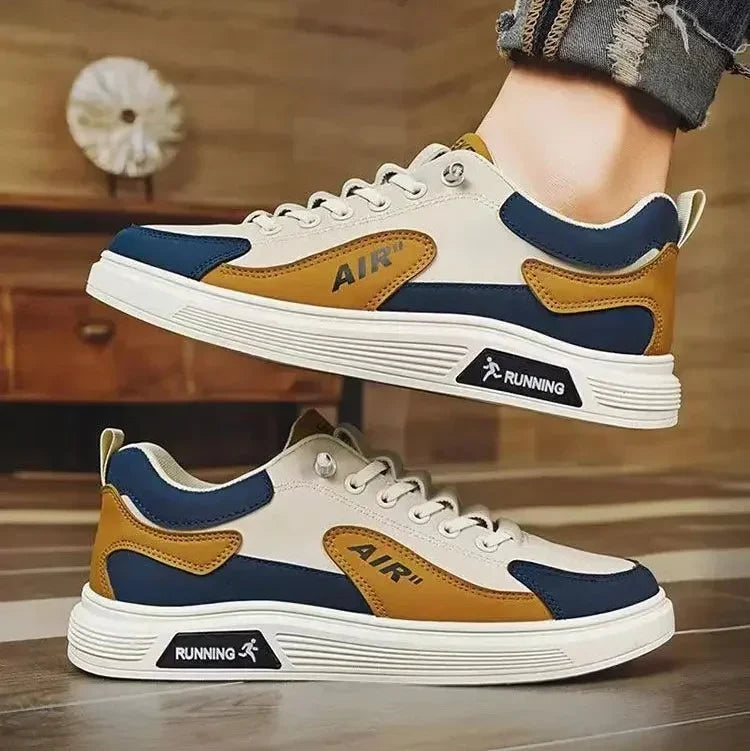 Men’s Sneakers – Leather, Low-Top, Casual and Fashionable, Spring/Autumn