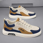 Men’s Sneakers – Leather, Low-Top, Casual and Fashionable, Spring/Autumn