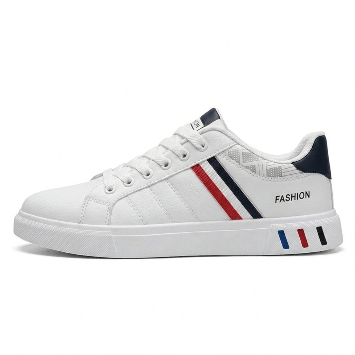 Men’s Casual Sneakers – Lightweight PU Leather Flats, Breathable Sports Shoes for Everyday Wear