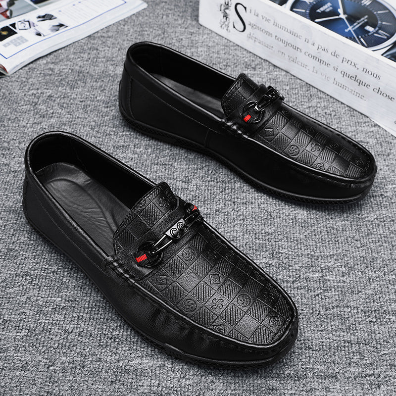 Men’s Soft Leather Loafers, Elegant Casual and Formal Slip-On Shoes, Comfortable Italian Style Driving Loafers for Everyday Wear
