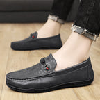 Men’s Soft Leather Loafers, Elegant Casual and Formal Slip-On Shoes, Comfortable Italian Style Driving Loafers for Everyday Wear