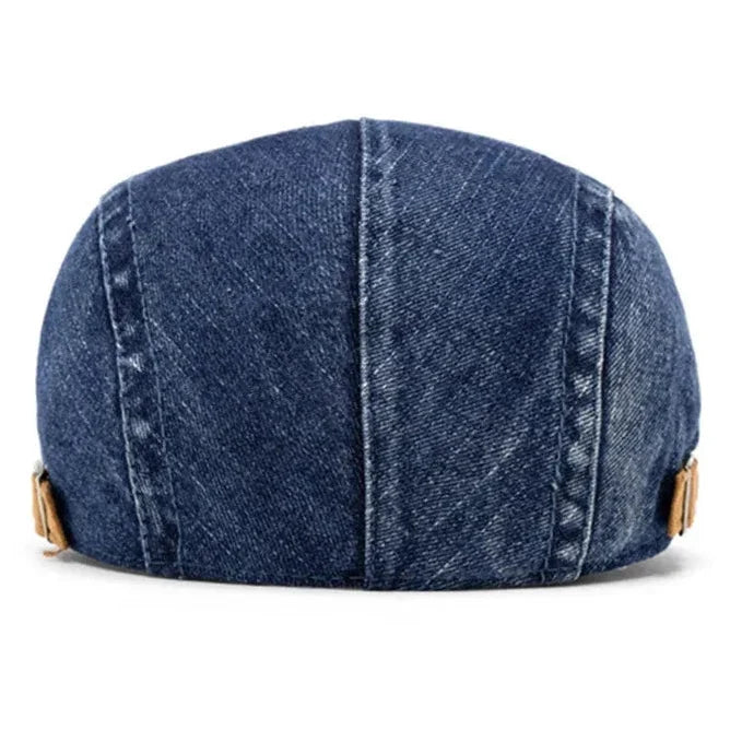Men’s Solid Cotton Beret – Casual Four Seasons Painter Style Hat