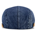 Men’s Solid Cotton Beret – Casual Four Seasons Painter Style Hat