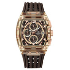 Men’s Sport Watch – High-Quality Quartz Chronograph with Silica Strap, 50M Waterproof, Date Display