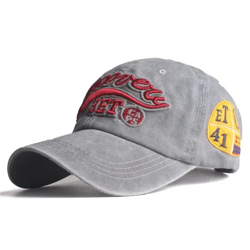Men’s Spring and Autumn Sunshade Cap – Washed Cotton Baseball Hat for Outdoor Sports and Casual Streetwear
