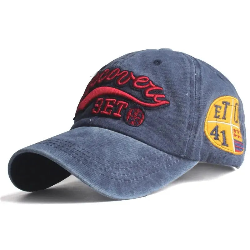 Men’s Spring and Autumn Sunshade Cap – Washed Cotton Baseball Hat for Outdoor Sports and Casual Streetwear
