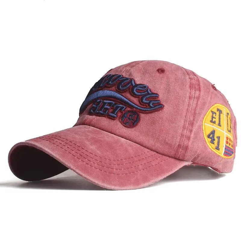 Men’s Spring and Autumn Sunshade Cap – Washed Cotton Baseball Hat for Outdoor Sports and Casual Streetwear