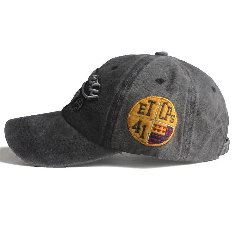 Men’s Spring and Autumn Sunshade Cap – Washed Cotton Baseball Hat for Outdoor Sports and Casual Streetwear