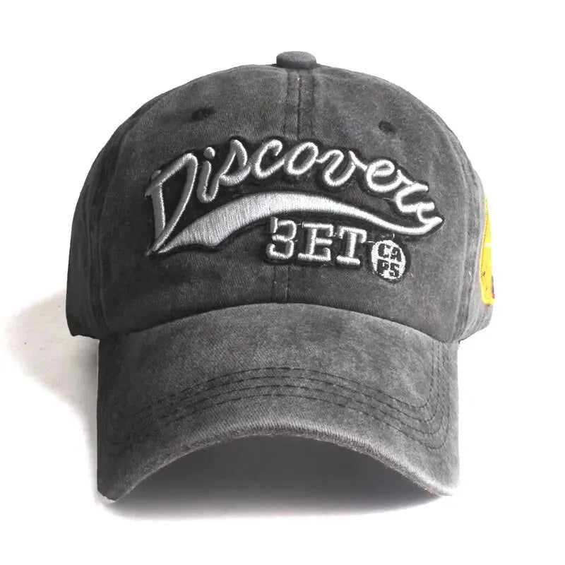Men’s Spring and Autumn Sunshade Cap – Washed Cotton Baseball Hat for Outdoor Sports and Casual Streetwear