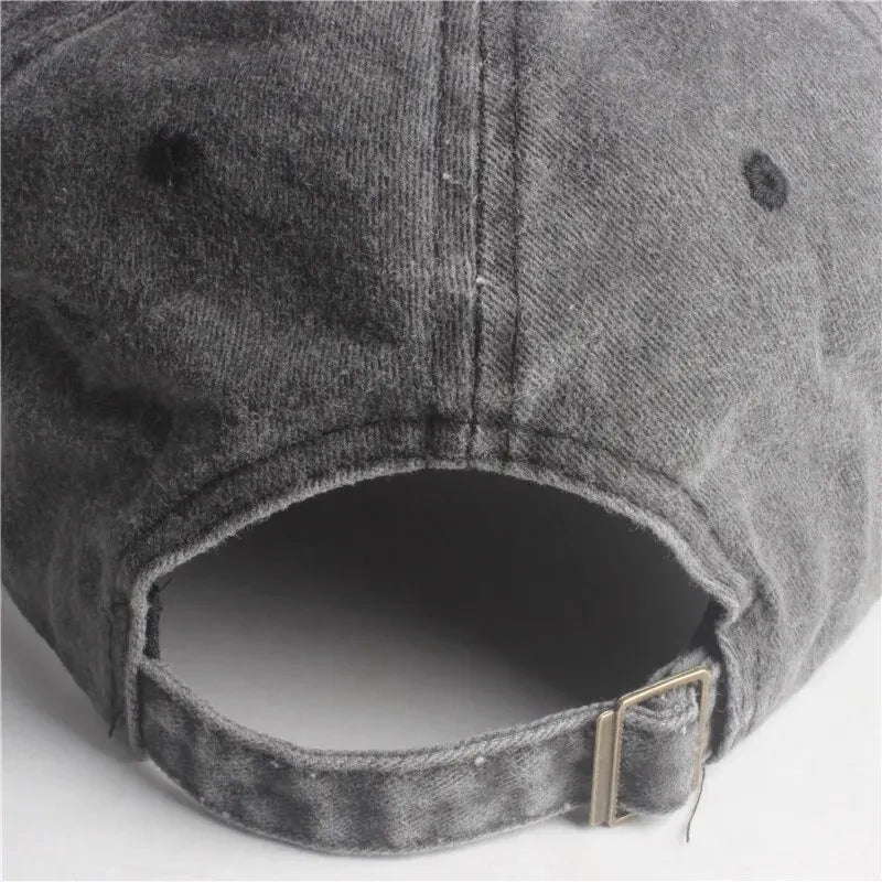 Men’s Spring and Autumn Sunshade Cap – Washed Cotton Baseball Hat for Outdoor Sports and Casual Streetwear