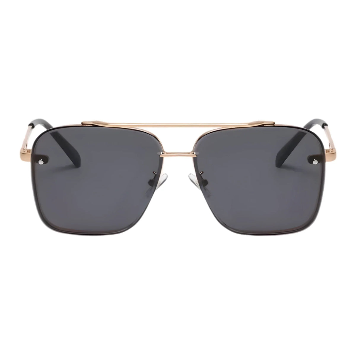 Men’s Square Luxury Sunglasses – Gradient Pilot Design with Modern Aviation-Inspired Style