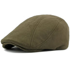 Men’s Beret Cap – Spring & Autumn Solid Suede Vintage Artist Painter Beret Hat