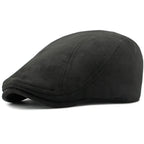 Men’s Beret Cap – Spring & Autumn Solid Suede Vintage Artist Painter Beret Hat
