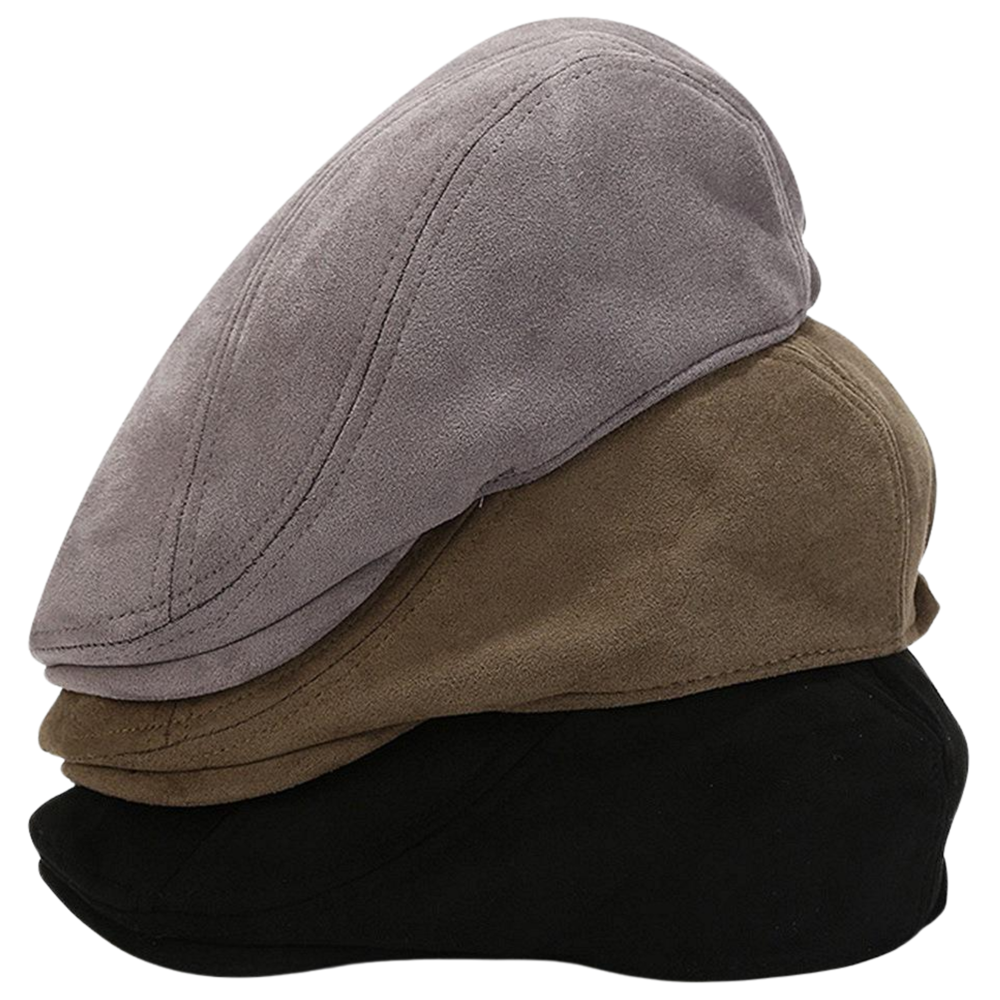 Men’s Beret Cap – Spring & Autumn Solid Suede Vintage Artist Painter Beret Hat