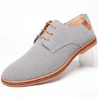 Men’s Suede Leather Dress Shoes – Classic Casual Oxfords, Comfortable Spring Shoes for Men