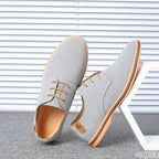 Men’s Suede Leather Dress Shoes – Classic Casual Oxfords, Comfortable Spring Shoes for Men