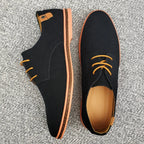 Men’s Suede Leather Dress Shoes – Classic Casual Oxfords, Comfortable Spring Shoes for Men