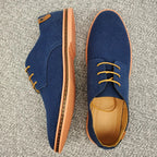 Men’s Suede Leather Dress Shoes – Classic Casual Oxfords, Comfortable Spring Shoes for Men