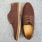 Men’s Suede Leather Dress Shoes – Classic Casual Oxfords, Comfortable Spring Shoes for Men