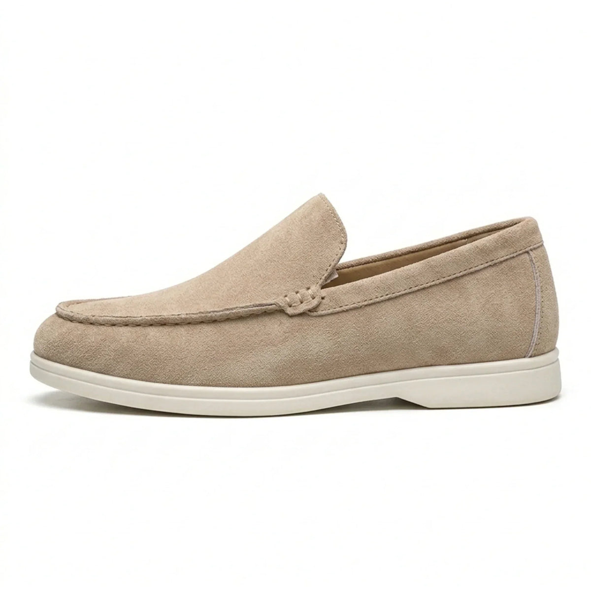 Men’s Suede Leather Loafers – Classic British-Style Casual Shoes, Lightweight Soft Slip-On Moccasins for Driving