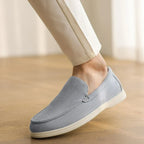 Men’s Suede Leather Loafers – Classic British-Style Casual Shoes, Lightweight Soft Slip-On Moccasins for Driving