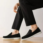 Men’s Suede Leather Loafers – Classic British-Style Casual Shoes, Lightweight Soft Slip-On Moccasins for Driving